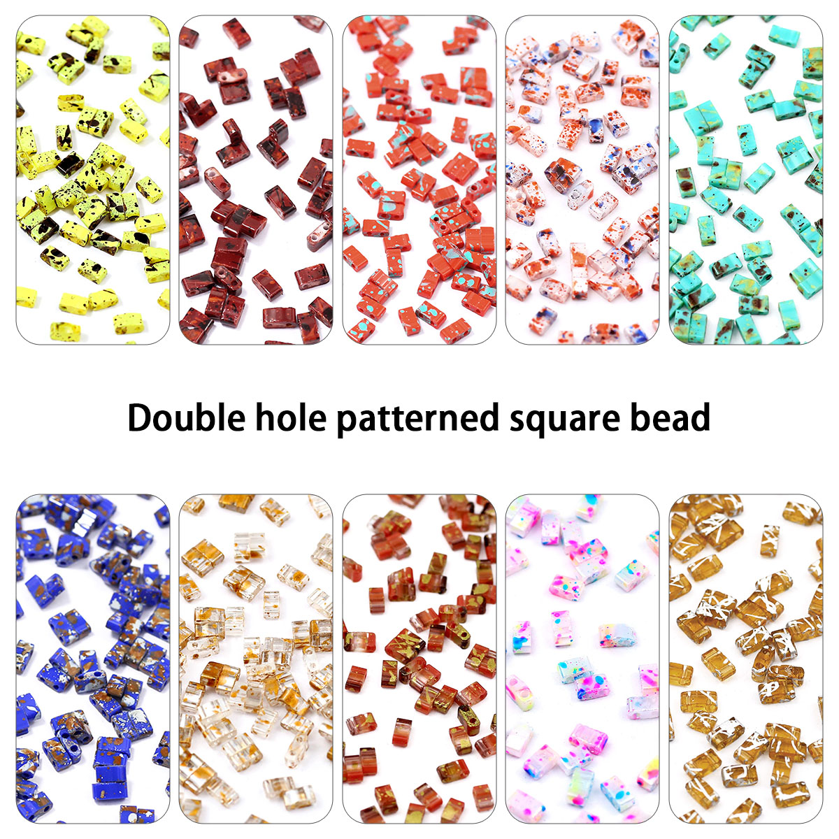 5×2mm Picasso Color Double Hol - Glass Seed Beads 2Mm Jewelry Making ulasan dan harga