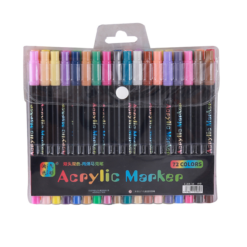 24-120 Colors Dual Tip Acrylic - Painting Supplies ulasan dan harga