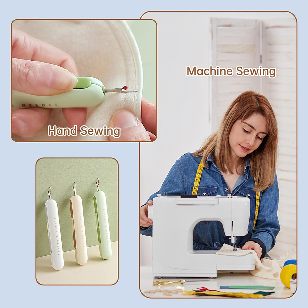 2 in 1 Needle Threader Seam Ri - Cotton Embroidery Thread Skeins ulasan dan harga