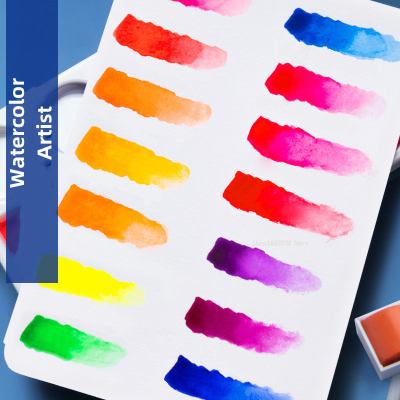 Artists Solid Watercolor Pigme - Watercolor Paint Set Solid Pigment ulasan dan harga