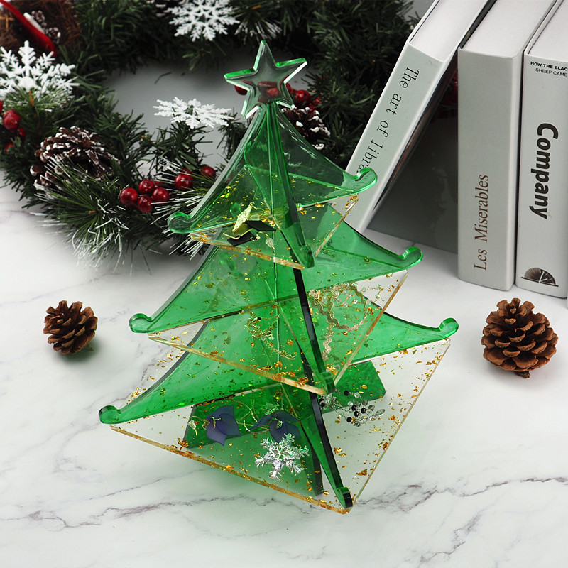 Christmas tree snowflake Stora - Silicone Epoxy Resin Molds Set ulasan dan harga