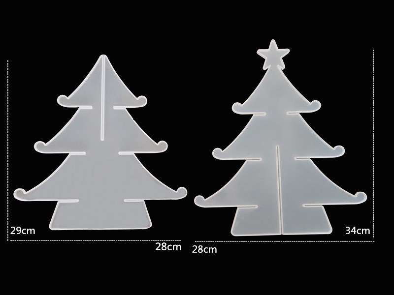 Christmas tree snowflake Stora - Silicone Epoxy Resin Molds Set ulasan dan harga