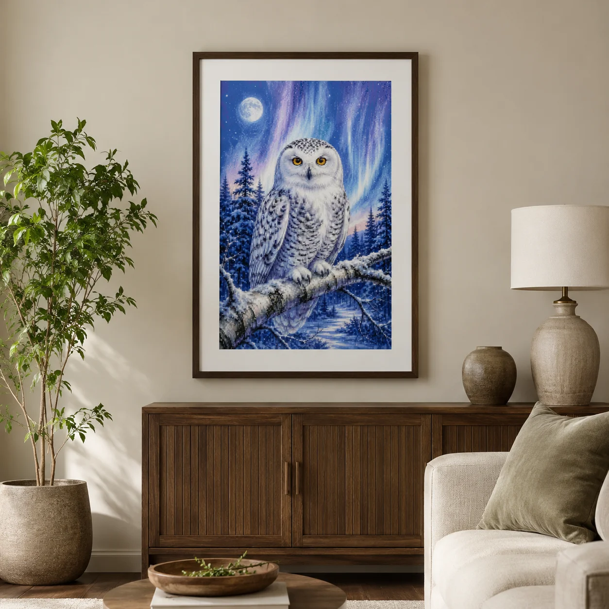 [ZZ8820-Winter Watch Owl] | Be - Cross Stitch Stamped Kits Beginners ulasan dan harga