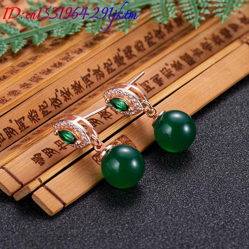 Natural Jade Bead Earrings Fas - Beading ulasan dan harga