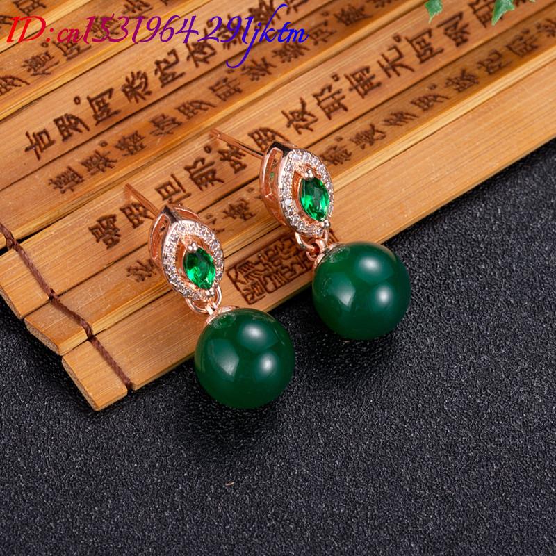 Natural Jade Bead Earrings Fas - Beading ulasan dan harga