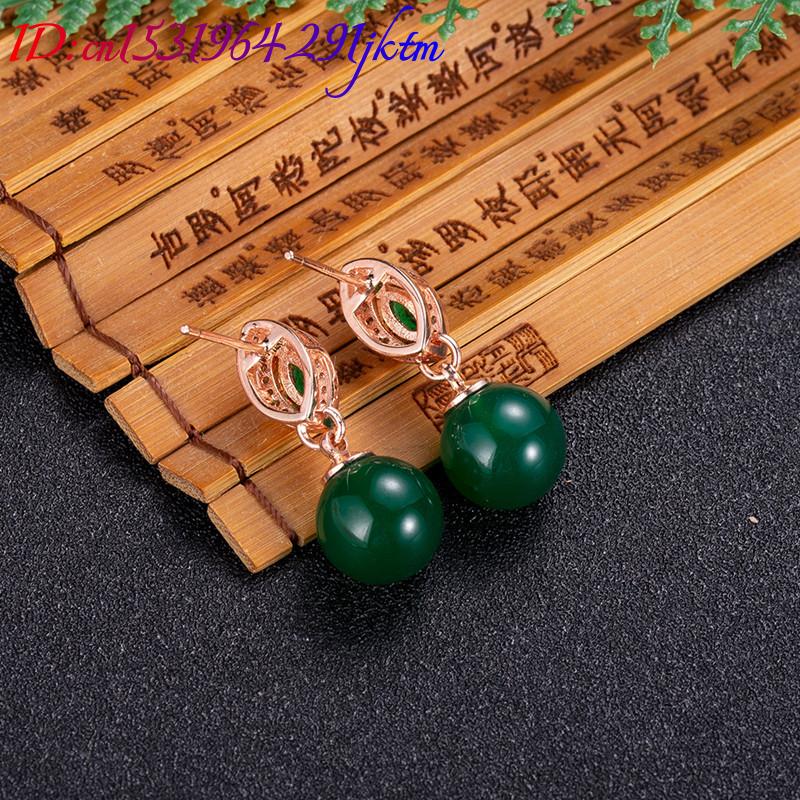 Natural Jade Bead Earrings Fas - Beading ulasan dan harga